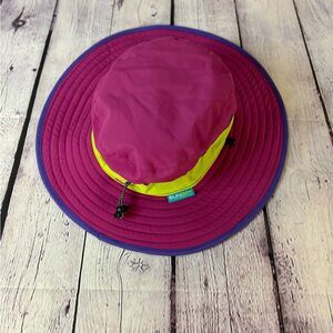 Kids Sunday Afternoons Sun Protection Pink Blue Bucket Hat Size M (ages 2-5)